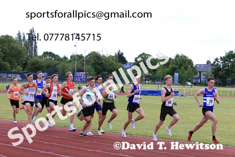 Senior Mens 1500 metres, 2024 Northern Senior and Under-20s Track and Field Champs, Middlesbrough.  Photo: David T. Hewitson/Sports for All Pics